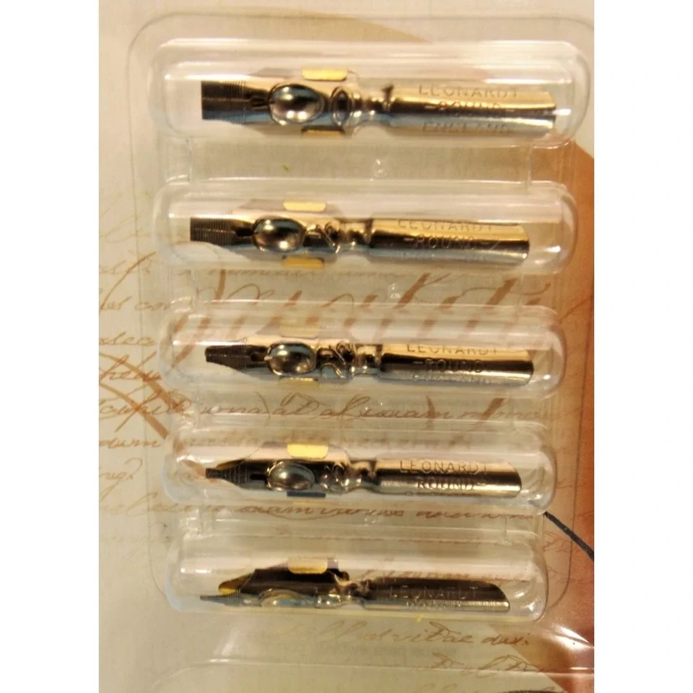 Manuscript ✒️ Calligraphy Pen Round Hand Nib Set 1 *NEW* - 5 nibs !